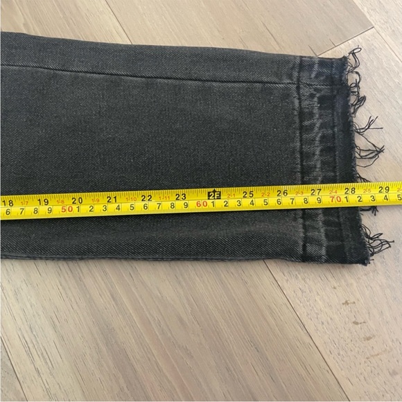 Chrome Hearts Inspired Jeans - Levi’s Black Denim Raw Hem - Picture 11 of 15